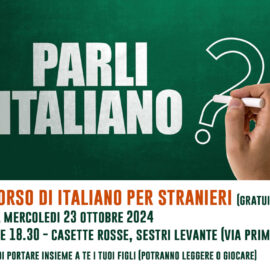 Nuovo Corso Gratuito di Italiano per Stranieri a Sestri Levante